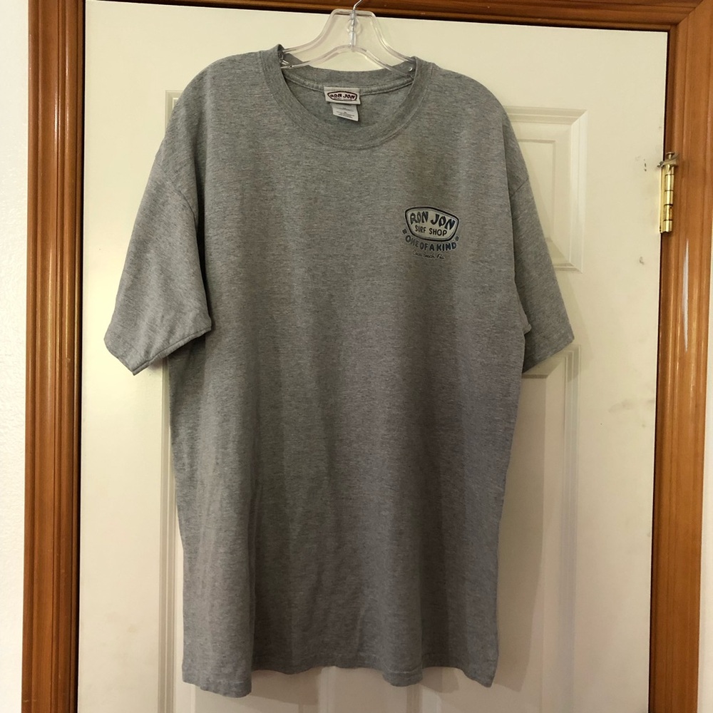Vintage Ron Jon Gray T-Shirt Sure Shop “one of a kind” Cocoa Beach, Fla.